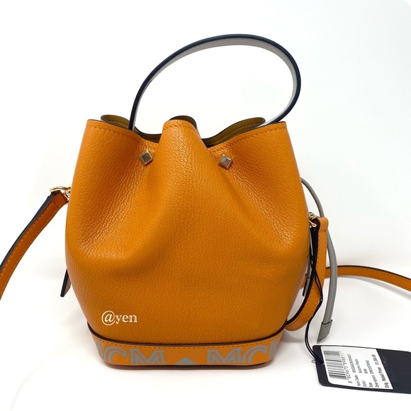 MCM AUTHENTIC autumn maple Milano drawstring crossbody bag - Picture 10 of 16